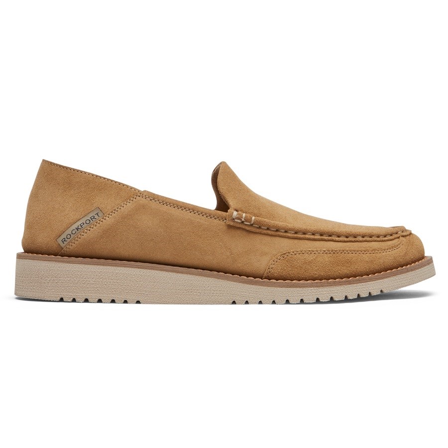 Rockport Axelrod Crushback Slip-On Men\'s Loafers Light Brown | WSUOM-PH