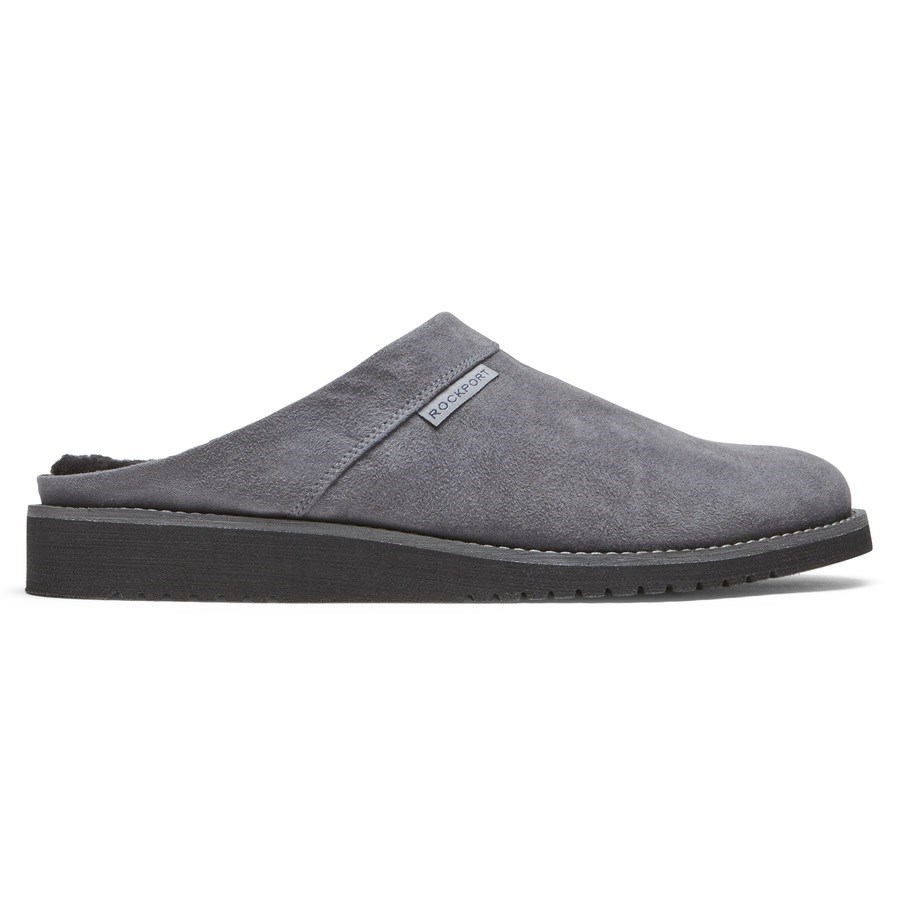 Rockport Axelrod Men\'s Slippers Grey | KLIW0-PH