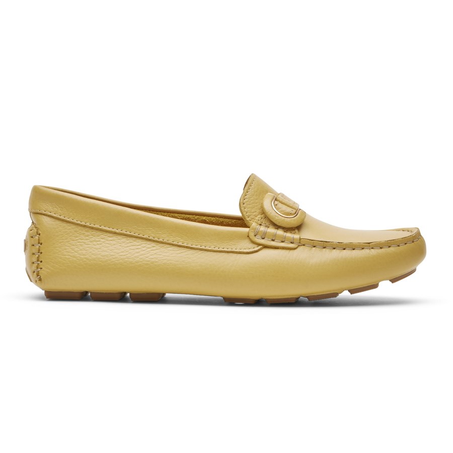 Rockport Bayview Ring Women\'s Loafers Yellow | K4TXW-PH