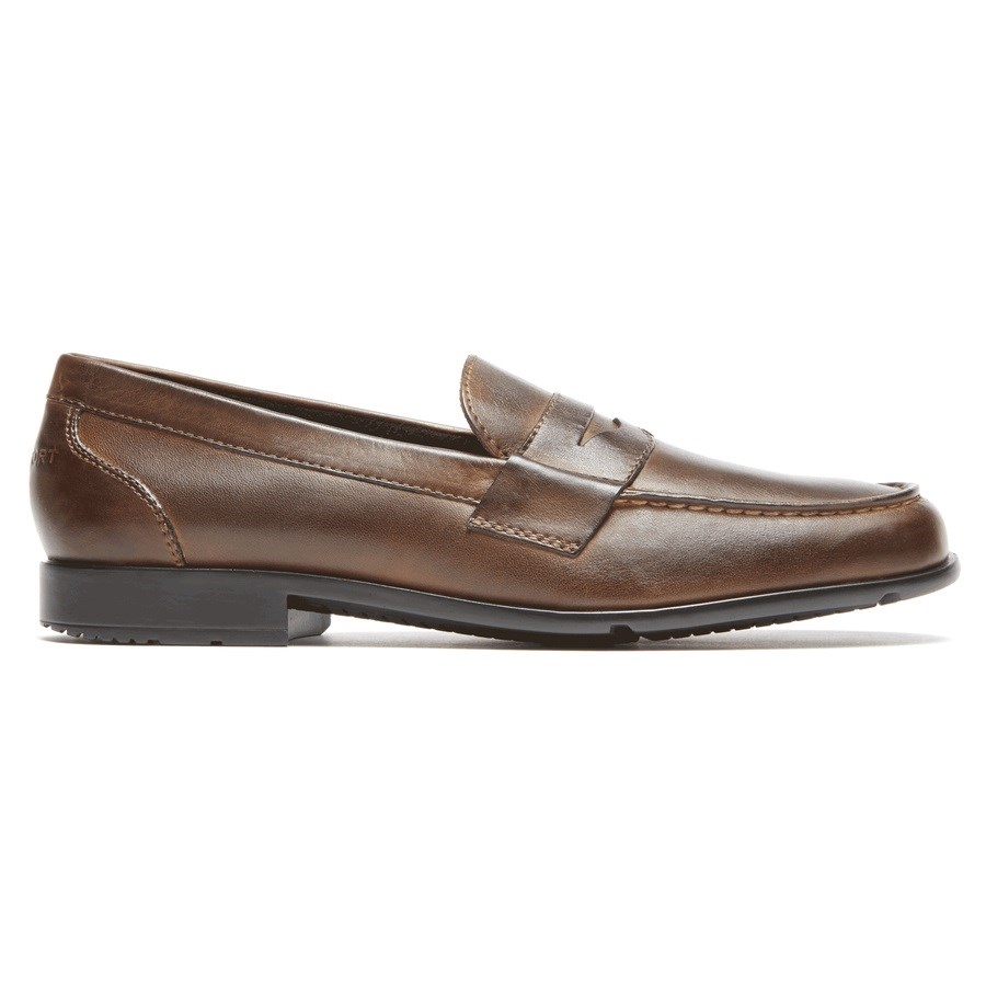 Rockport Classic Penny Men\'s Loafers Dark Brown | UKONP-PH