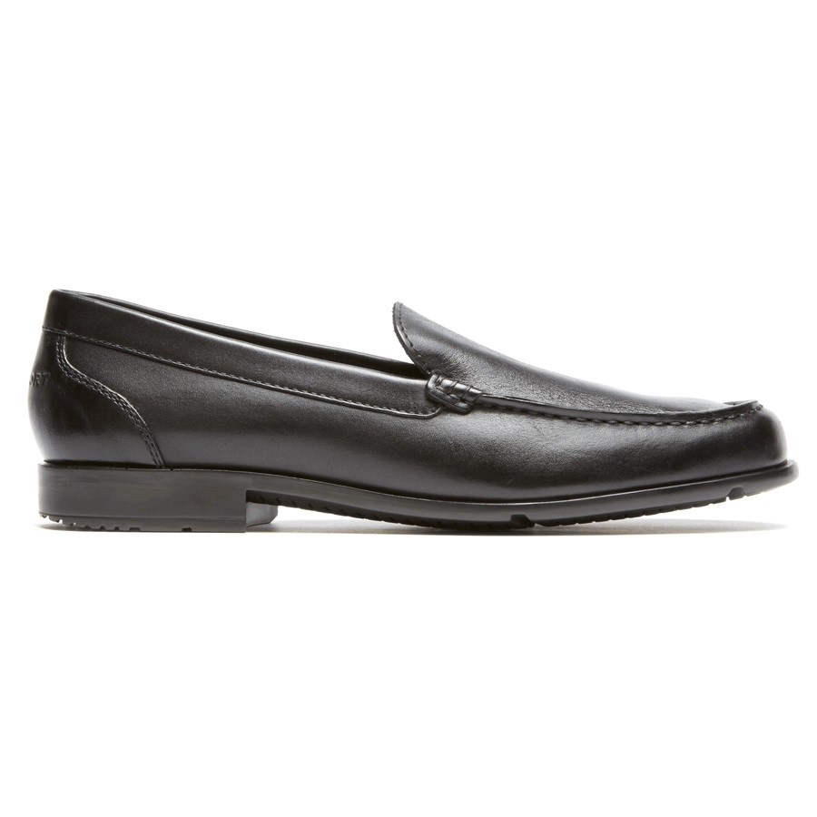 Rockport Classic Venetian Men\'s Loafers Black | NZKXR-PH