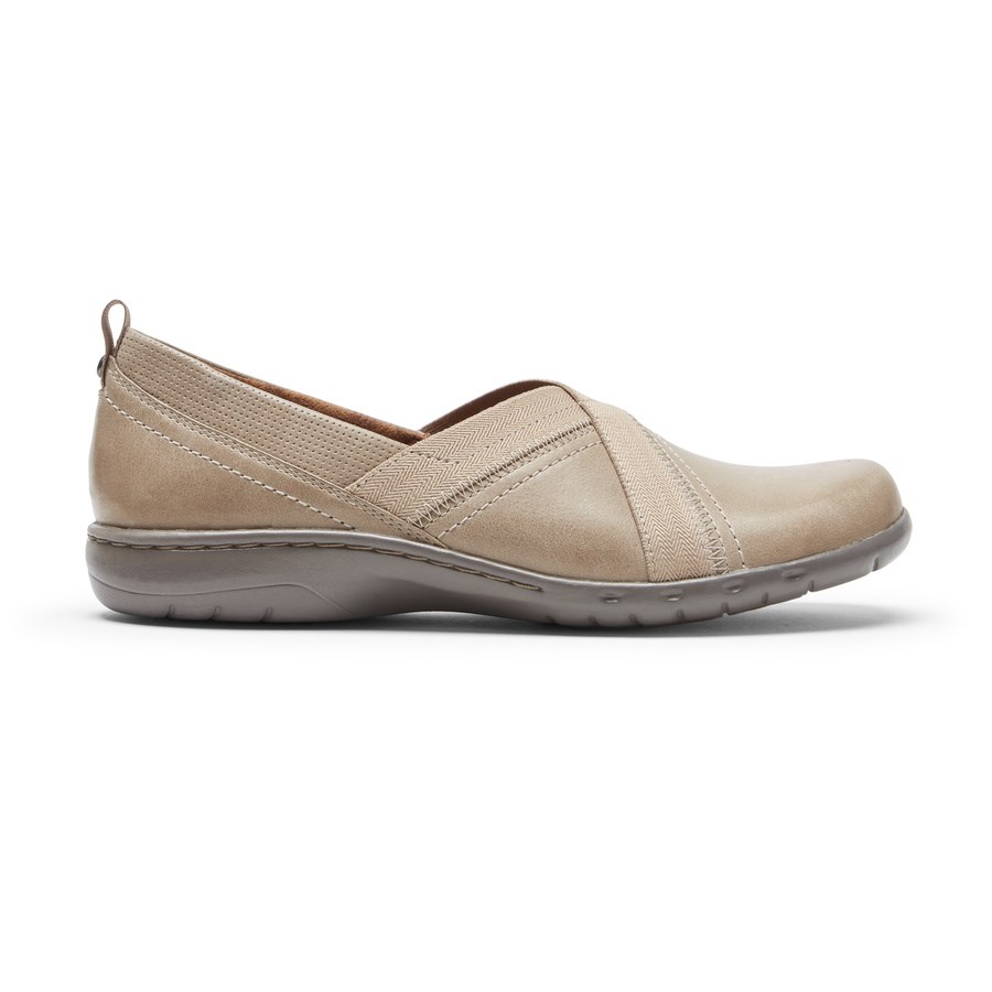 Rockport Cobb Hill Penfield Women\'s Loafers Beige | OHNJW-PH