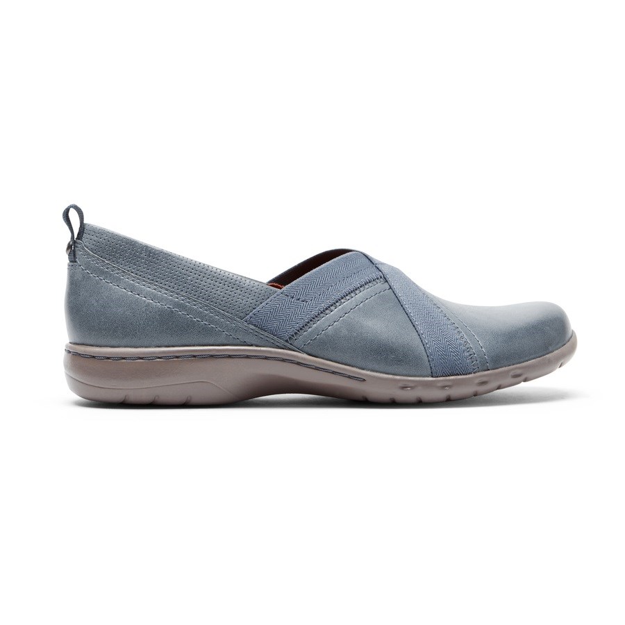 Rockport Cobb Hill Penfield Women\'s Loafers Light Blue | SR0PV-PH