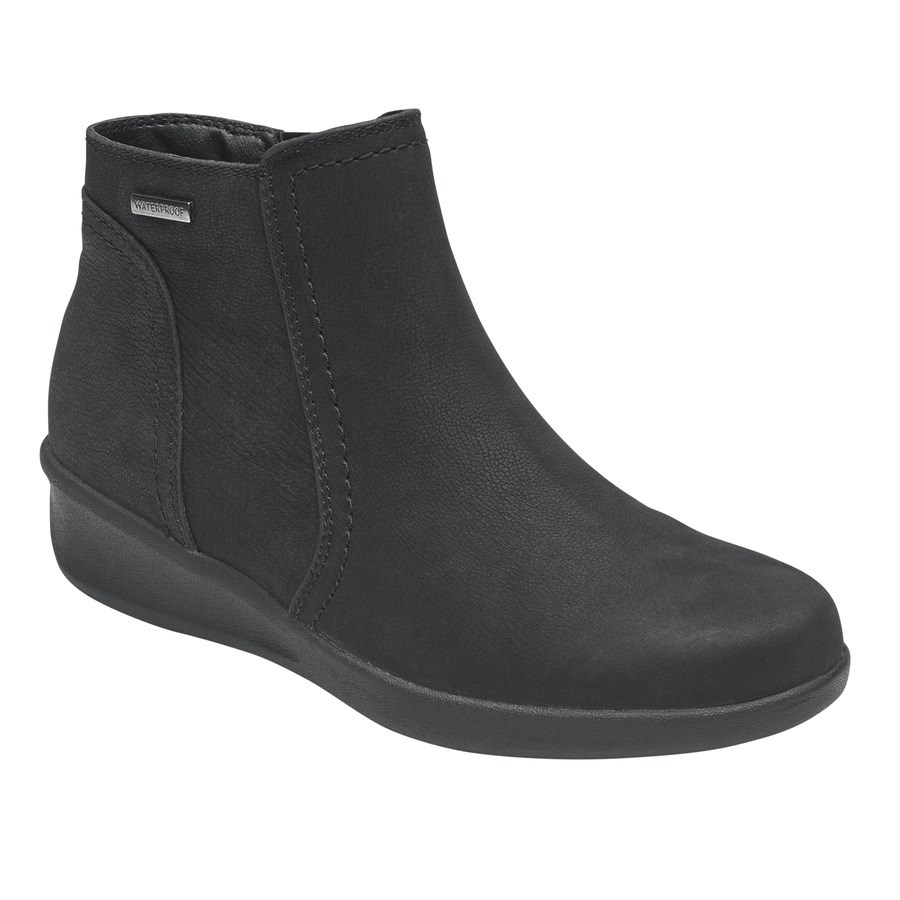 Rockport Fairlee Waterproof Women's Booties Black | PGIZY-PH