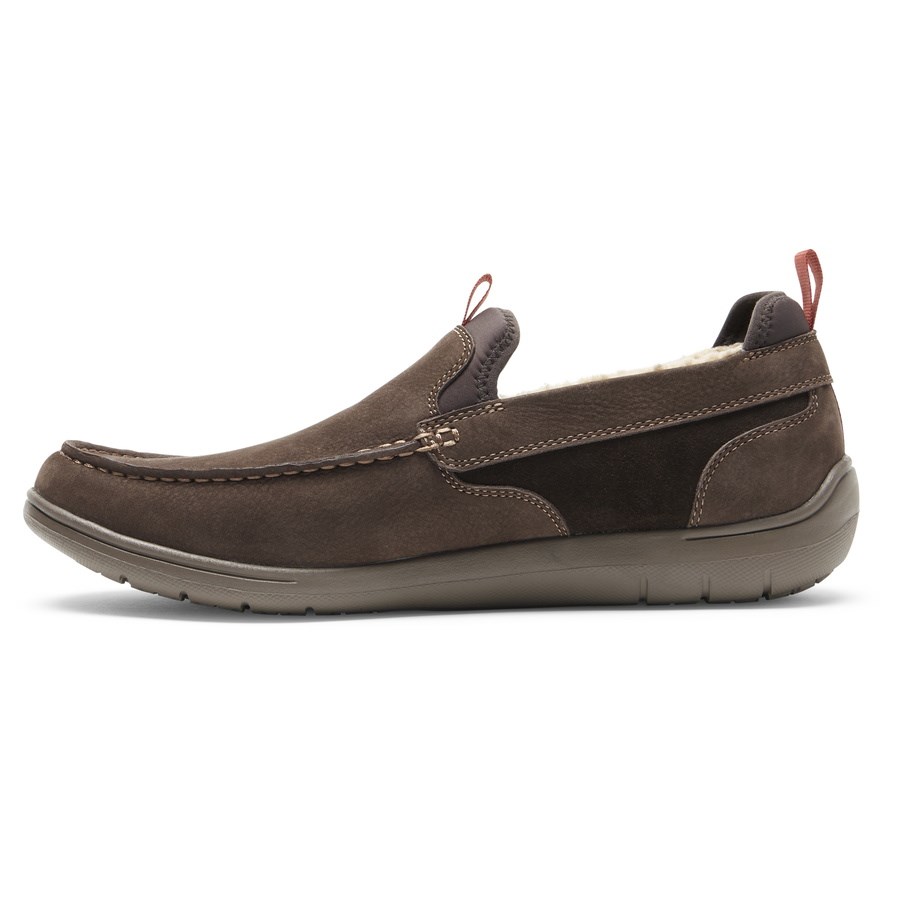 Rockport FitSmart Men's Slippers Chocolate | XNLVG-PH