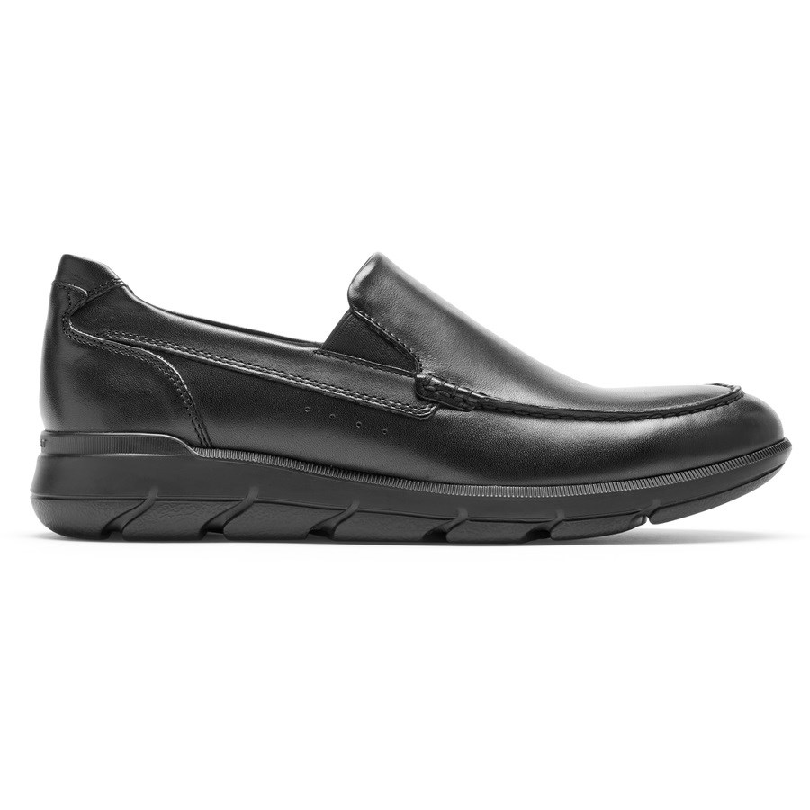 Rockport Garett Venetian Men\'s Loafers Black | NUHOJ-PH