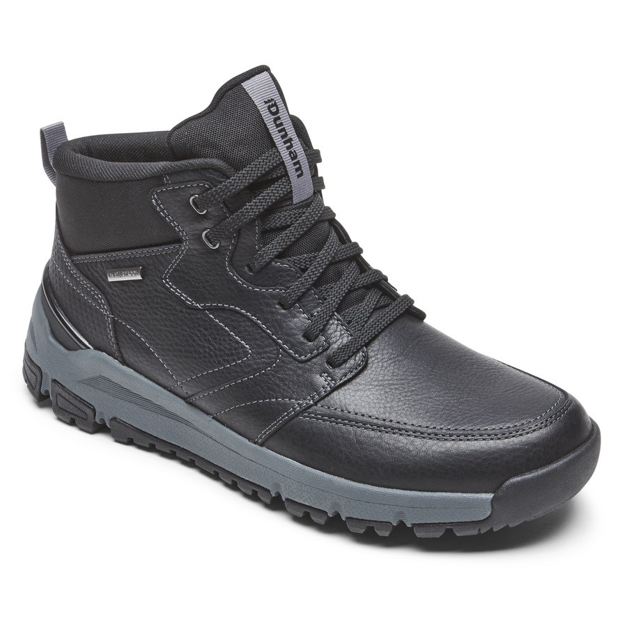 Rockport Glastonbury Mid Waterproof Men's Boots Black | KW0ST-PH