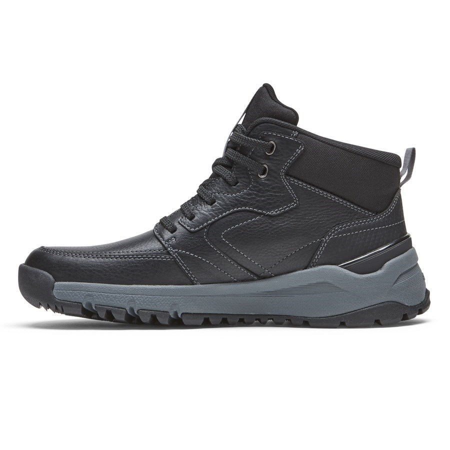 Rockport Glastonbury Mid Waterproof Men's Boots Black | KW0ST-PH