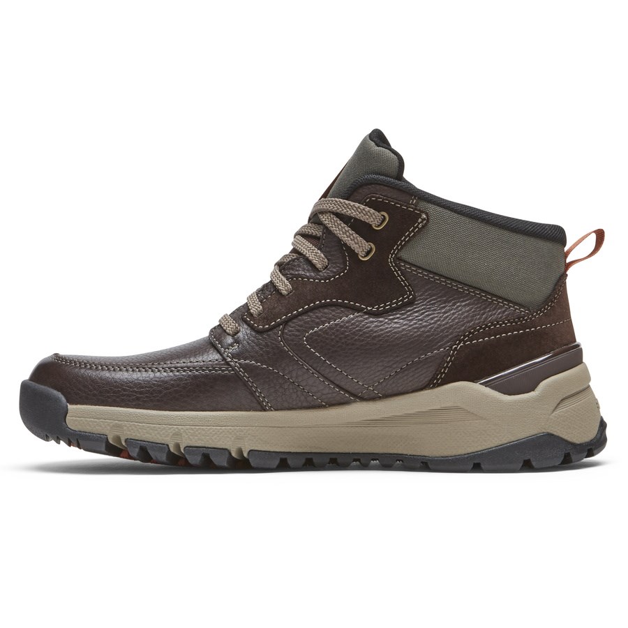 Rockport Glastonbury Mid Waterproof Men's Boots Dark Brown | V51IQ-PH