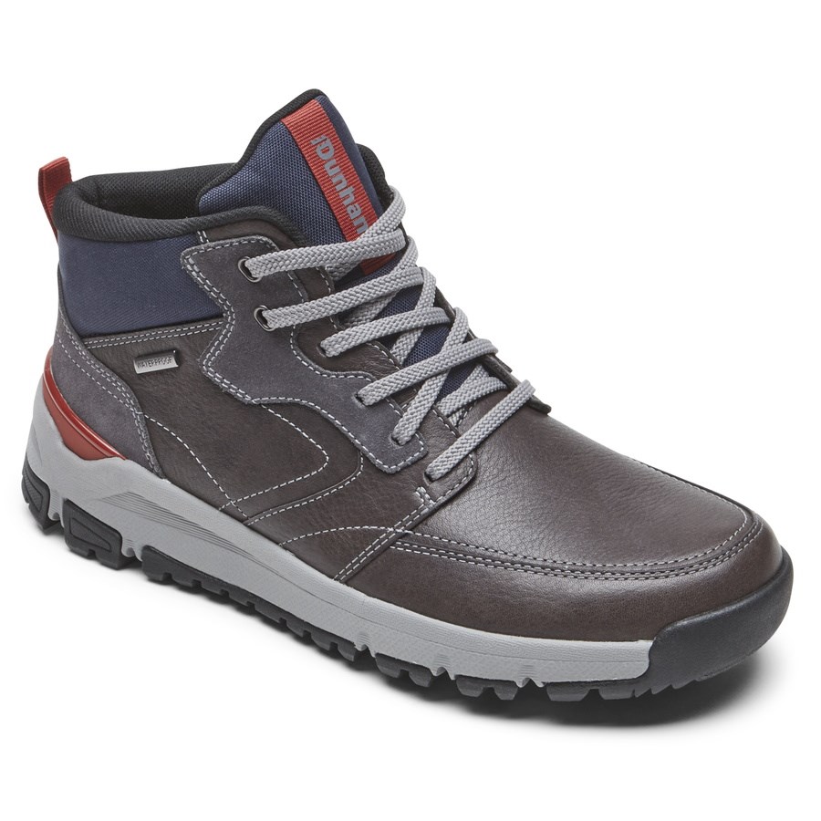 Rockport Glastonbury Mid Waterproof Men's Boots Grey | VI5SJ-PH