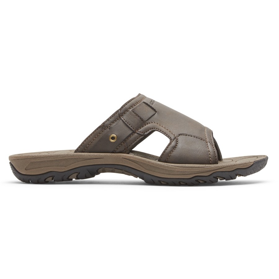 Rockport Hayes Men\'s Slides Brown | LPIT4-PH