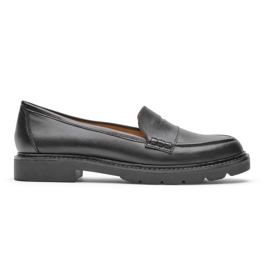 Rockport Kacey Penny Women\'s Loafers Black | HIUV5-PH