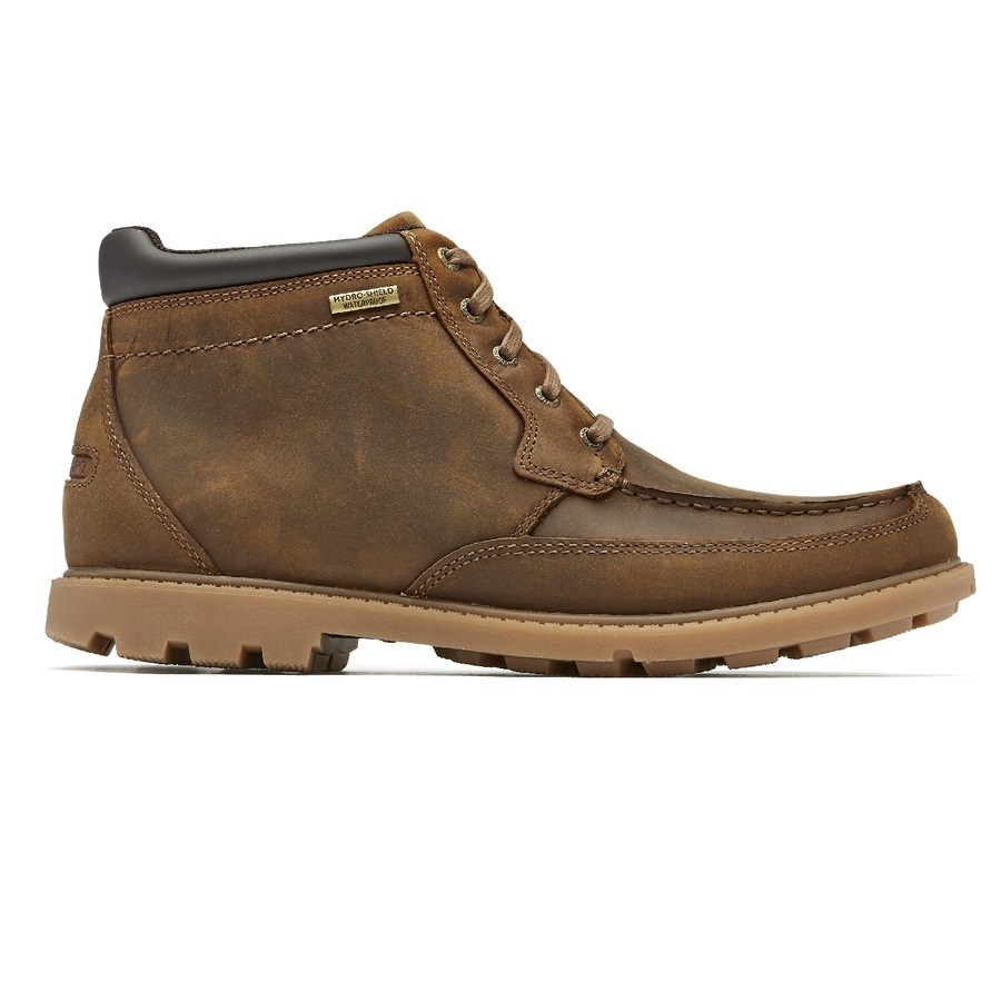 Rockport Patten Waterproof Moc Men\'s Boots Brown | YNZVX-PH