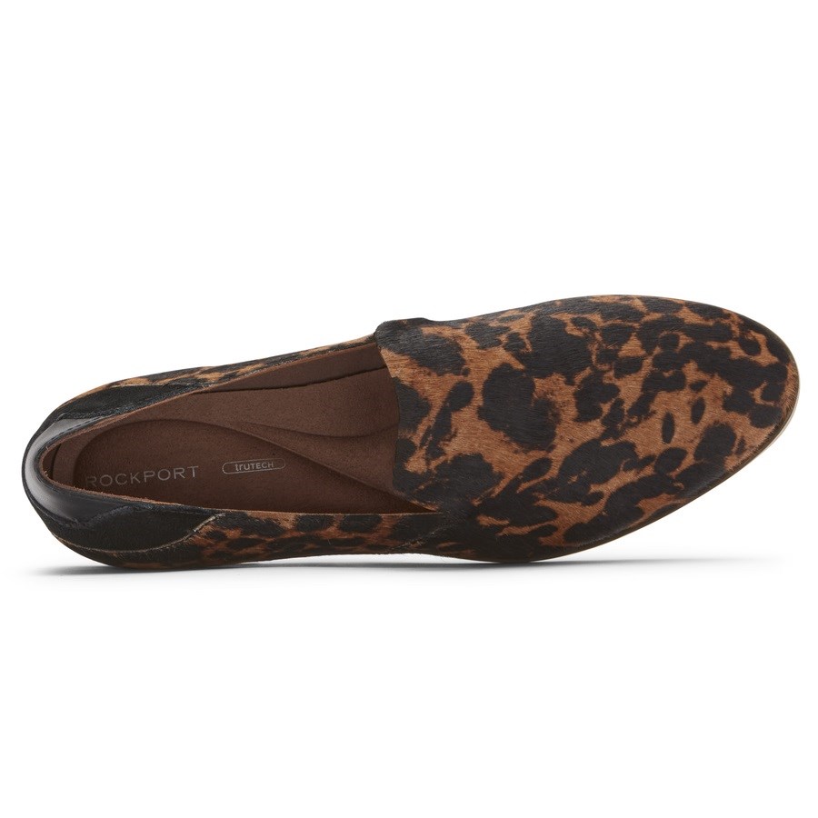 Rockport Perpetua Women's Loafers Leopard | QXOSN-PH