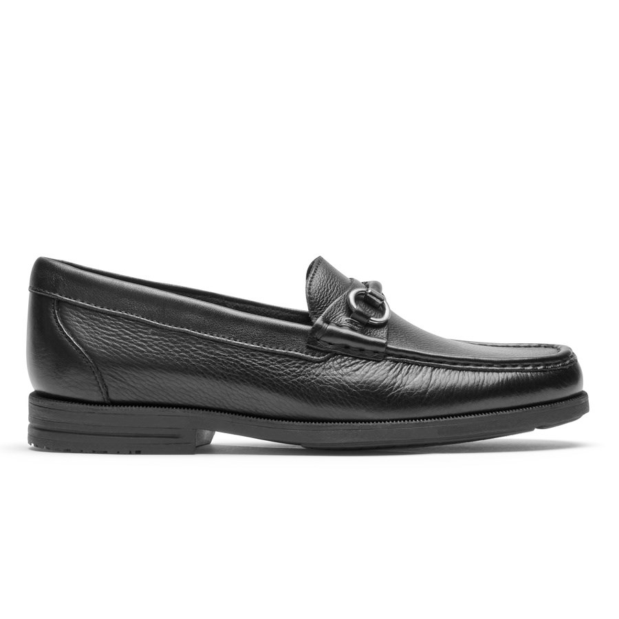 Rockport Preston Bit Men\'s Loafers Black | 23XUH-PH