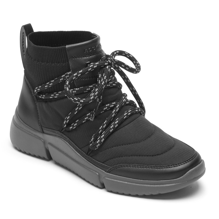 Rockport R-Evolution Washable Quilted Women's Boots Black | G1YMO-PH