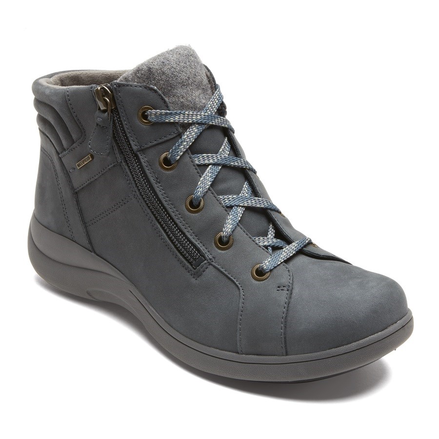 Rockport Rev Stridarc Waterproof Low Women's Boots Dark Grey | GYLWI-PH