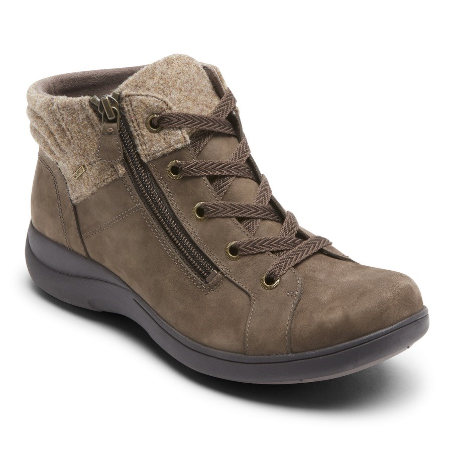 Rockport Rev Stridarc Waterproof Low Women's Boots Brown | T2GZI-PH