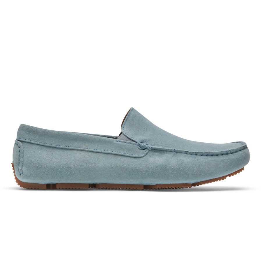 Rockport Rhyder Venetian Men\'s Loafers Blue | UJ2N3-PH