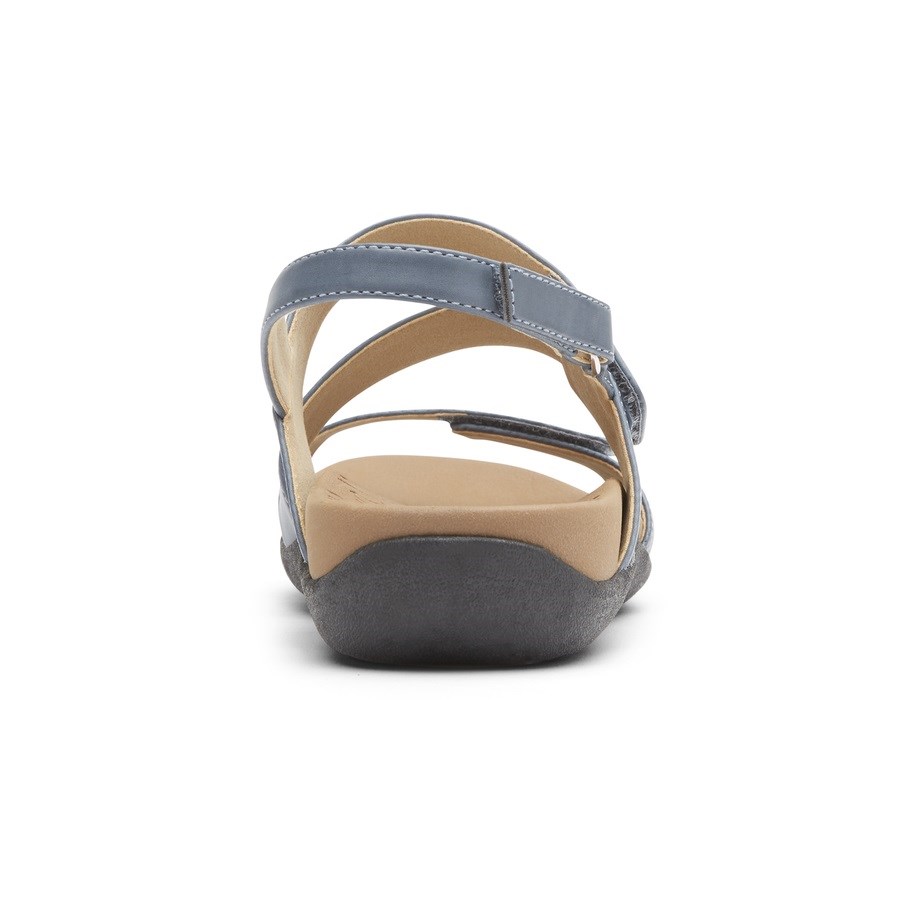 Rockport Ridge Adjustable Asymmetrical Women's Sandals Light Blue | H0L1Z-PH