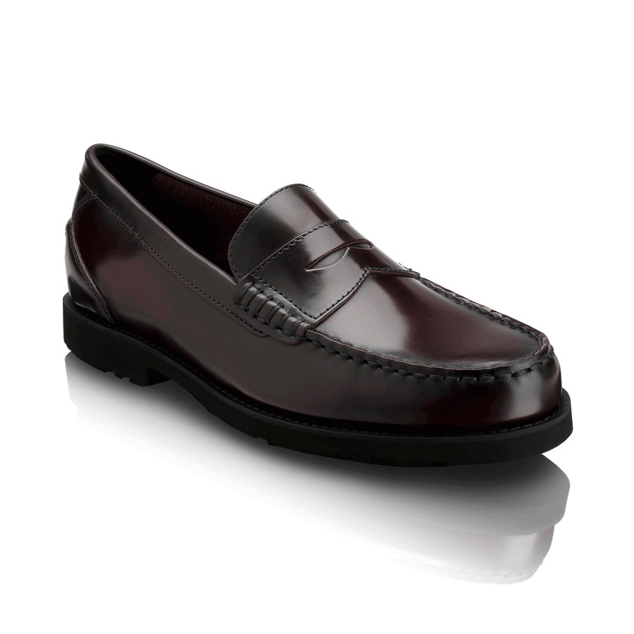 Rockport Shakespeare Circle Men's Loafers Burgundy | S0NWL-PH