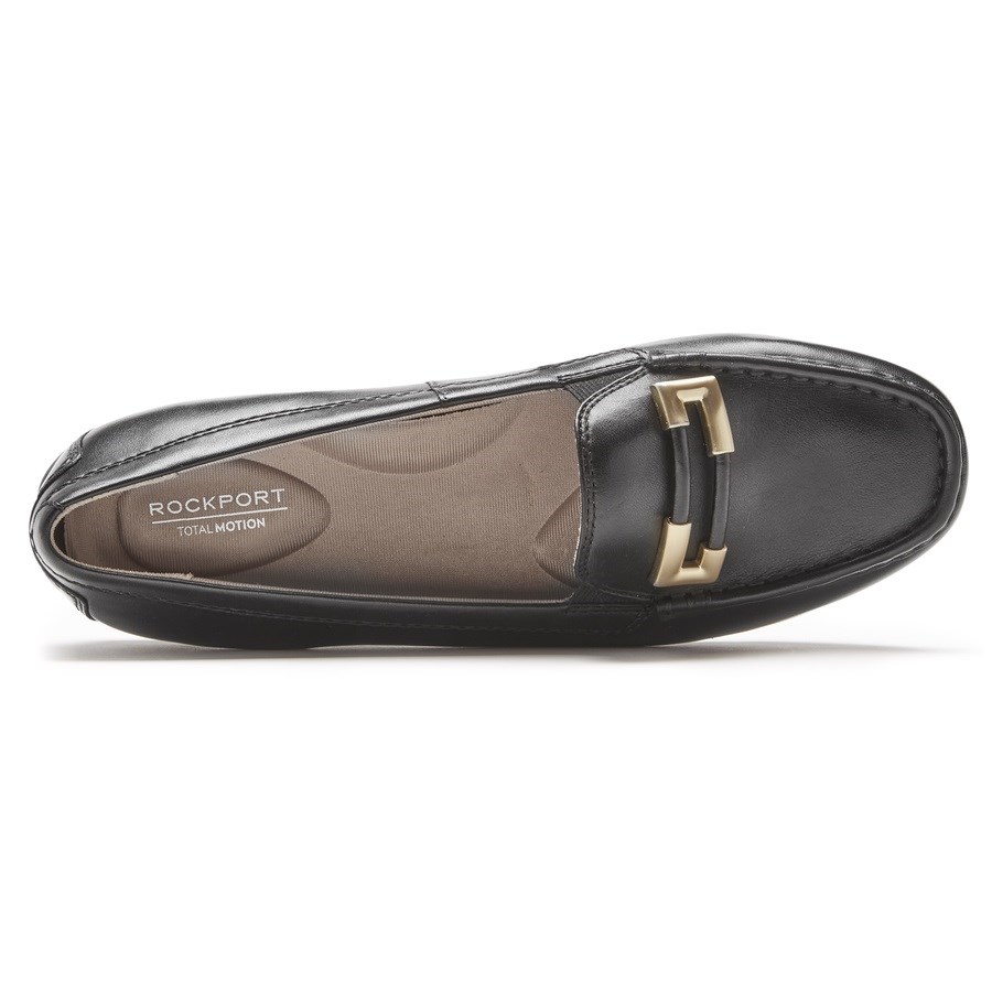 Rockport Total Motion Driver Ornament Women's Loafers Black | KYMG5-PH