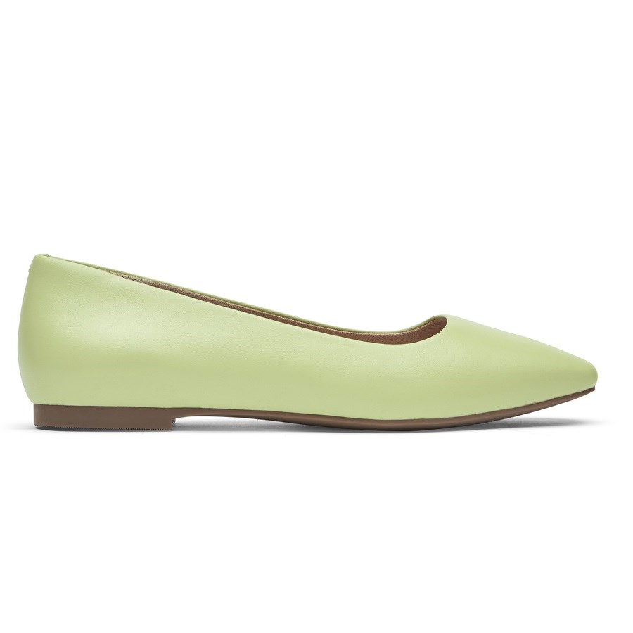 Rockport Total Motion Laylani Plain Women\'s Ballet Flats Light Green | G2SXQ-PH