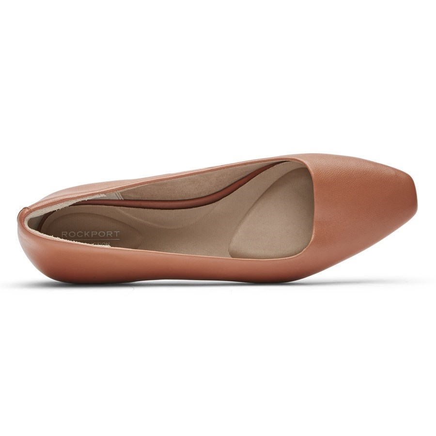 Rockport Total Motion Laylani Plain Women's Ballet Flats Brown | MPV4Z-PH