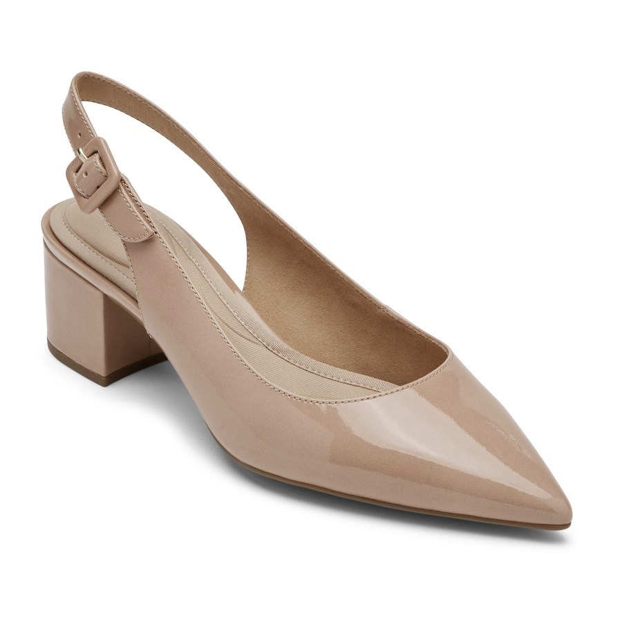 Rockport Total Motion Noelle Slingback Women's Heels Beige | 5G0O2-PH