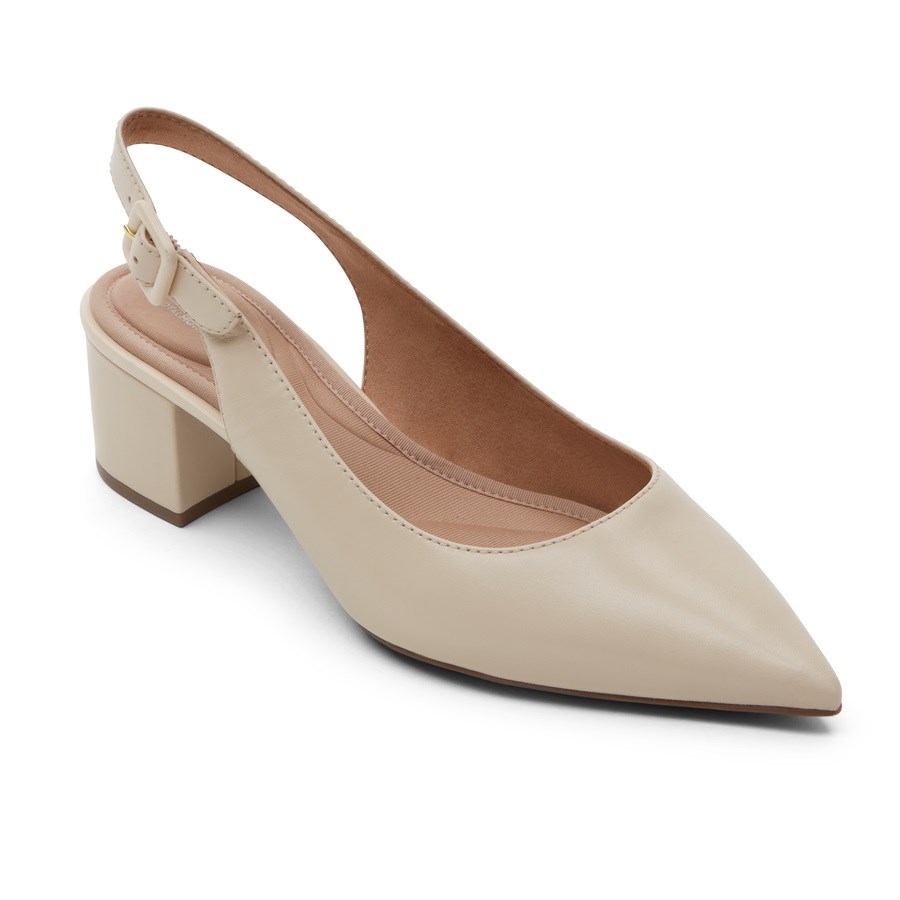 Rockport Total Motion Noelle Slingback Women's Heels Beige | PUH5J-PH