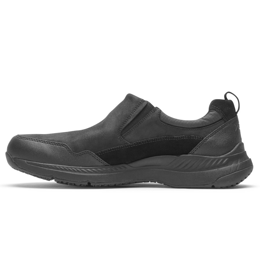 Rockport Total Motion Trail Waterproof Men's Slip On Sneakers Black | 1YPZL-PH