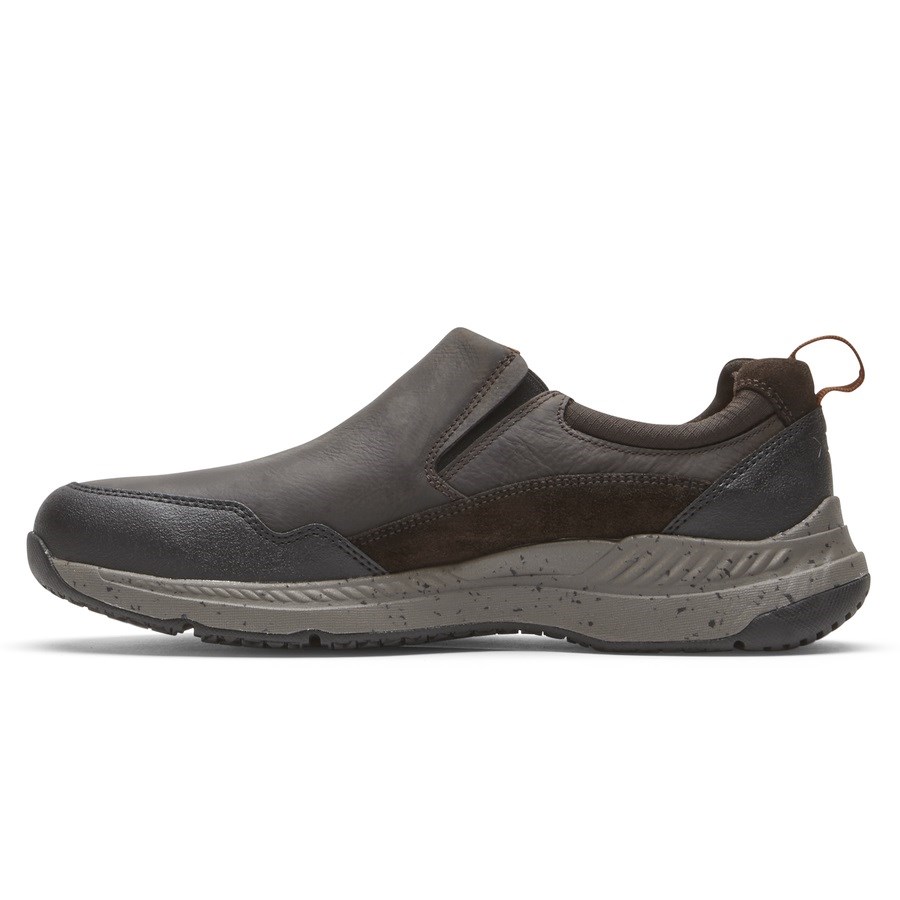 Rockport Total Motion Trail Waterproof Men's Slip On Sneakers Chocolate | I5VHT-PH