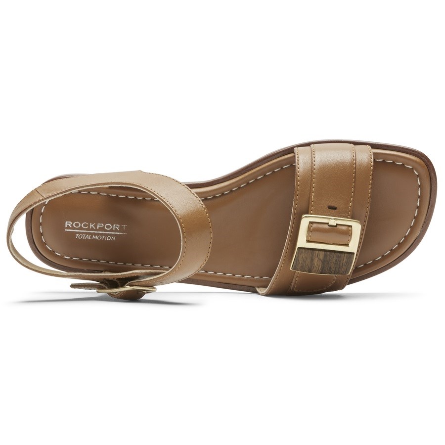 Rockport Total Motion Zadie Buckle Women's Sandals Brown | 5HYMU-PH