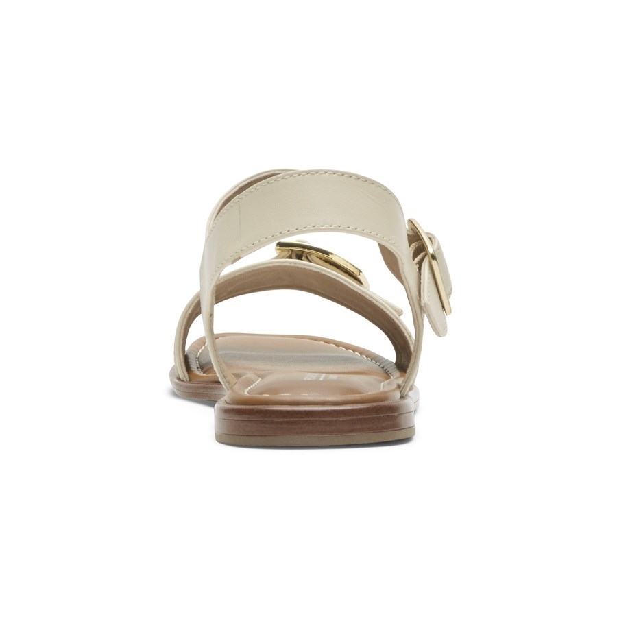 Rockport Total Motion Zadie Buckle Women's Sandals White | JV2HK-PH