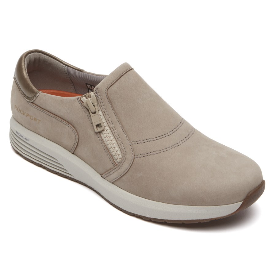 Rockport Trustride ProWalker Women's Slip On Sneakers Beige | HOQSN-PH