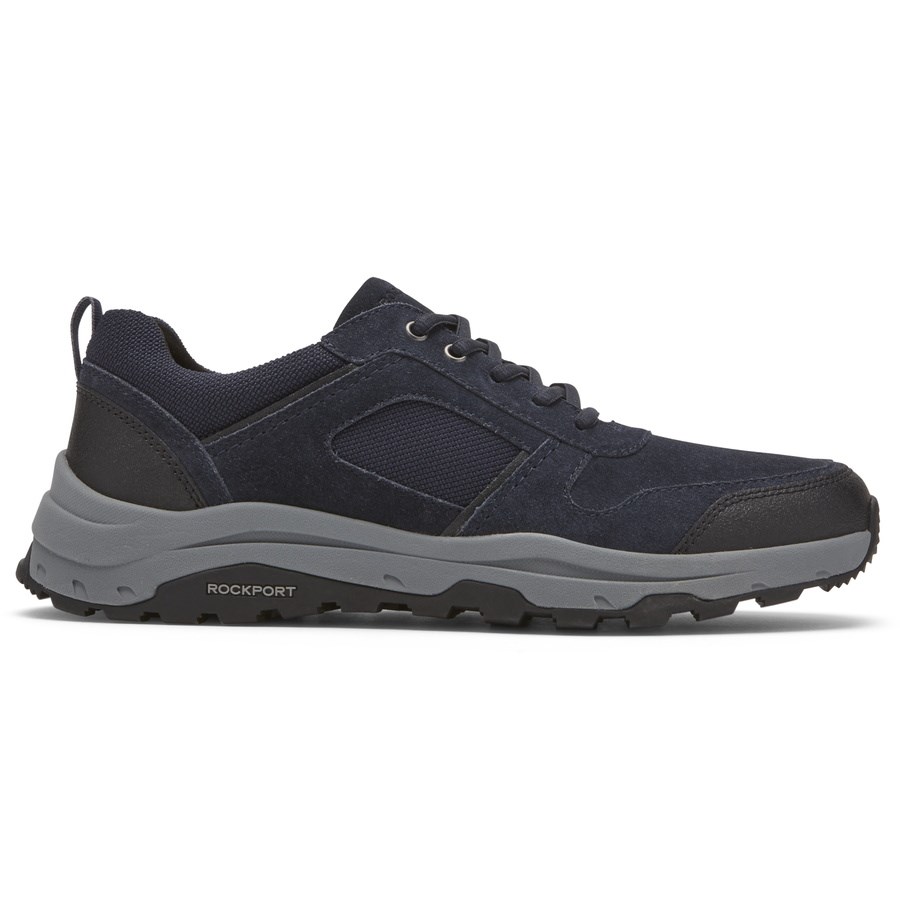 Rockport XCS Birchfield Ubal Trekker Men\'s Hiking Shoes Navy | MPQUJ-PH