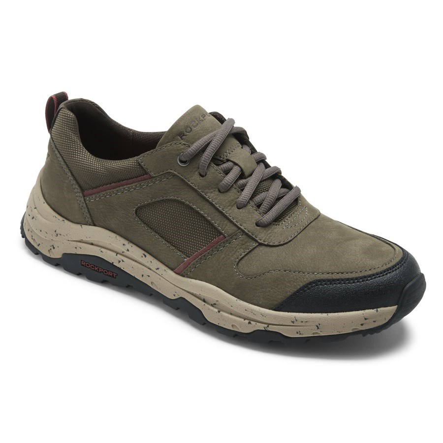 Rockport XCS Pathway Waterproof Ubal Trekker Men's Hiking Shoes Olive | VUJMX-PH