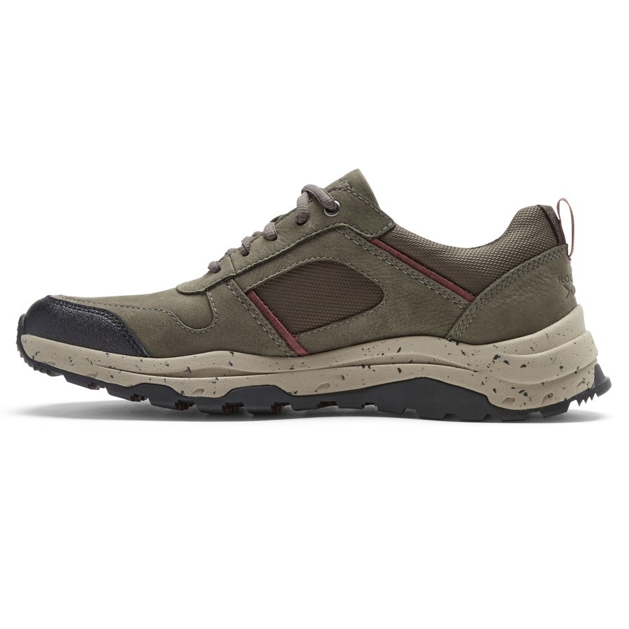 Rockport XCS Pathway Waterproof Ubal Trekker Men's Hiking Shoes Olive | VUJMX-PH