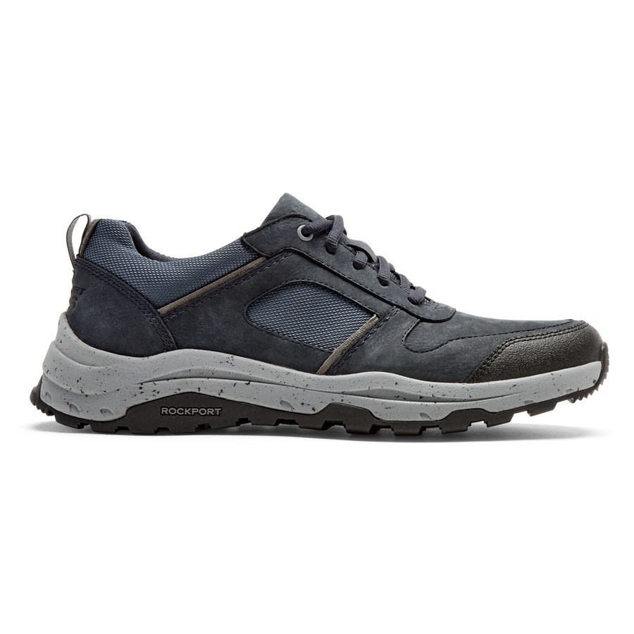 Rockport XCS Pathway Waterproof Ubal Trekker Men\'s Hiking Shoes Navy | ZJYK3-PH