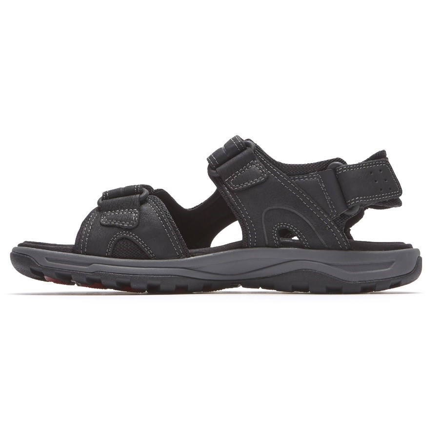 Rockport XCS Trail Technique Adjustable Men's Hiking Sandals Black | 50HOX-PH