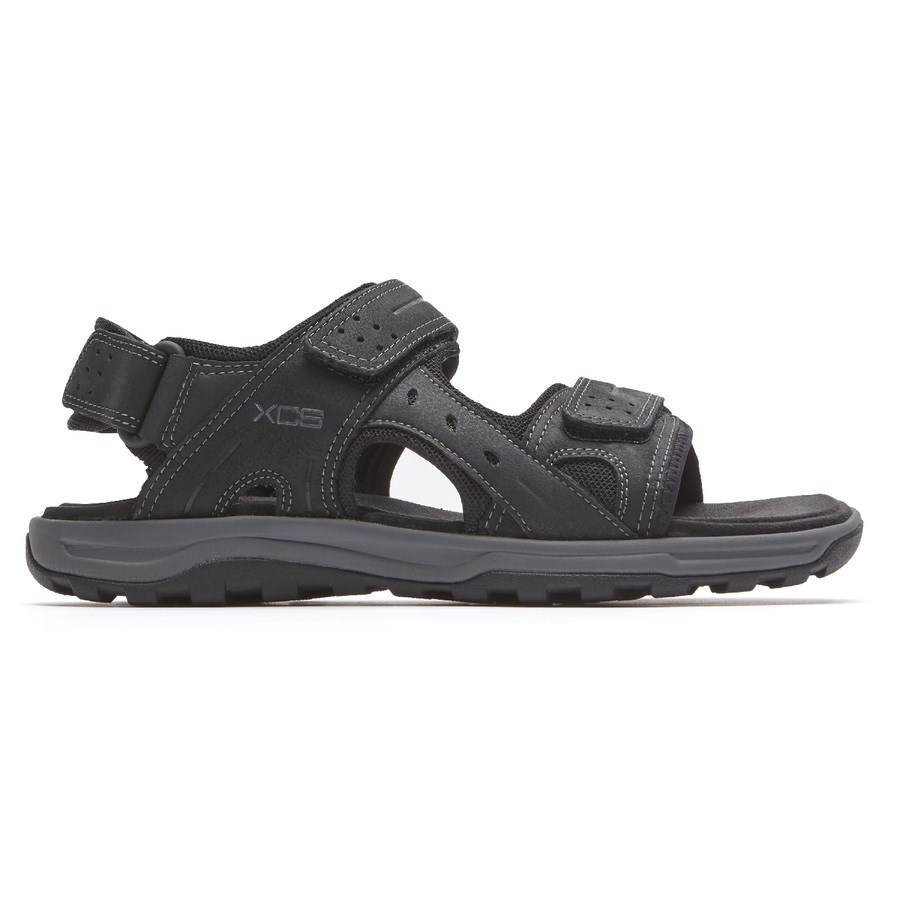 Rockport XCS Trail Technique Adjustable Men\'s Hiking Sandals Black | 50HOX-PH