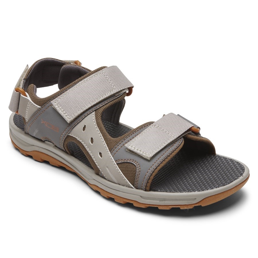 Rockport XCS Trail Technique Adjustable Men's Hiking Sandals Grey | QP30R-PH