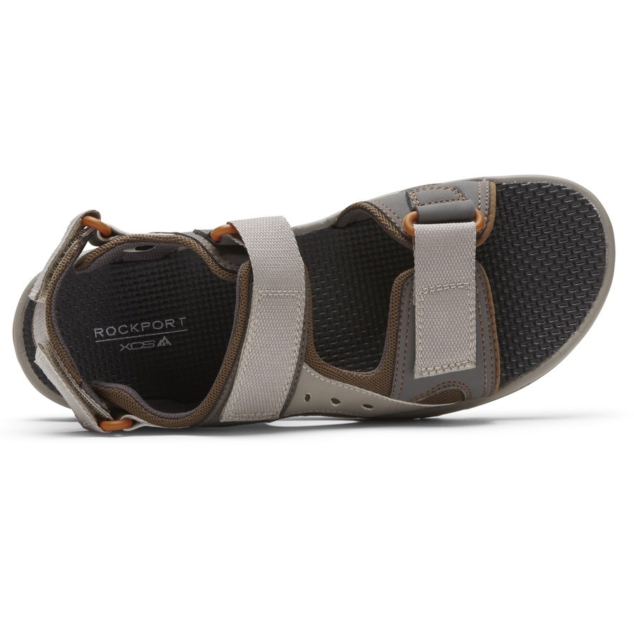 Rockport XCS Trail Technique Adjustable Men's Hiking Sandals Grey | QP30R-PH