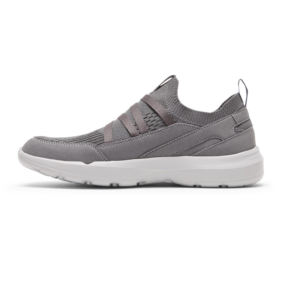 Rockport truFLEX Evolution Mudguard Men's Slip On Sneakers Grey | TNLRP-PH