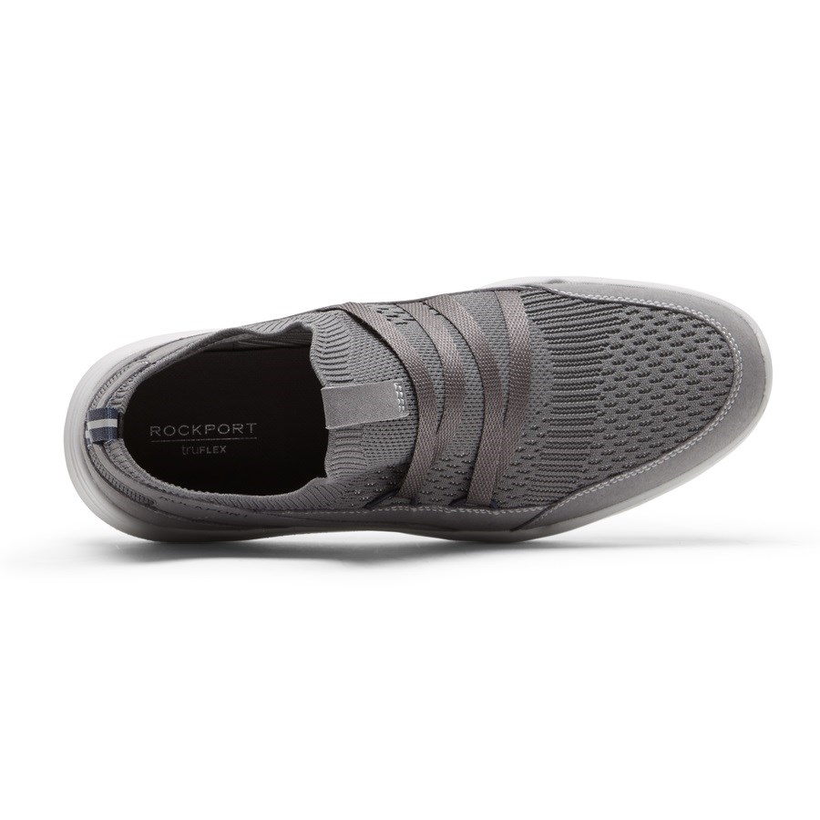 Rockport truFLEX Evolution Mudguard Men's Slip On Sneakers Grey | TNLRP-PH