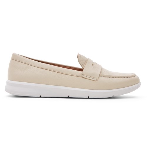 Rockport Ayva Washable Penny Women's Loafers Cream | YSNT1-PH