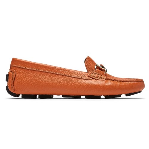 Rockport Bayview Bit Keeper Women's Loafers Orange | Q1R3H-PH