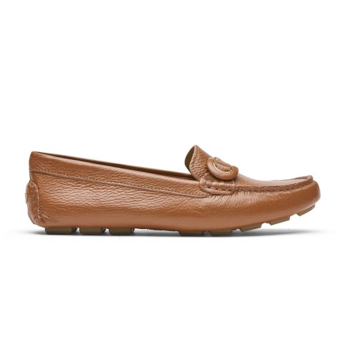 Rockport Bayview Ring Women's Loafers Brown | 1OHL0-PH