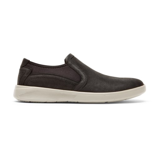 Rockport Caldwell Twin Gore Men's Slip On Sneakers Black | S3VW5-PH