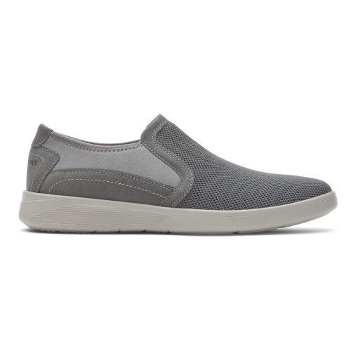 Rockport Caldwell Twin Gore Men's Slip On Sneakers Grey | UZK4H-PH